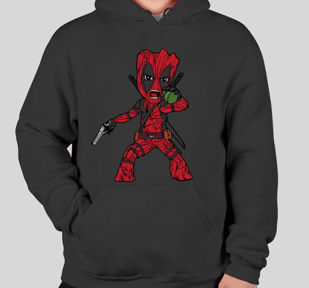 Tactical Deadpool Groot Hoodie Tactical Deadpool Groot Hoodie