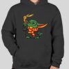 Baby Yoda goes to Hogwarts Hoodie