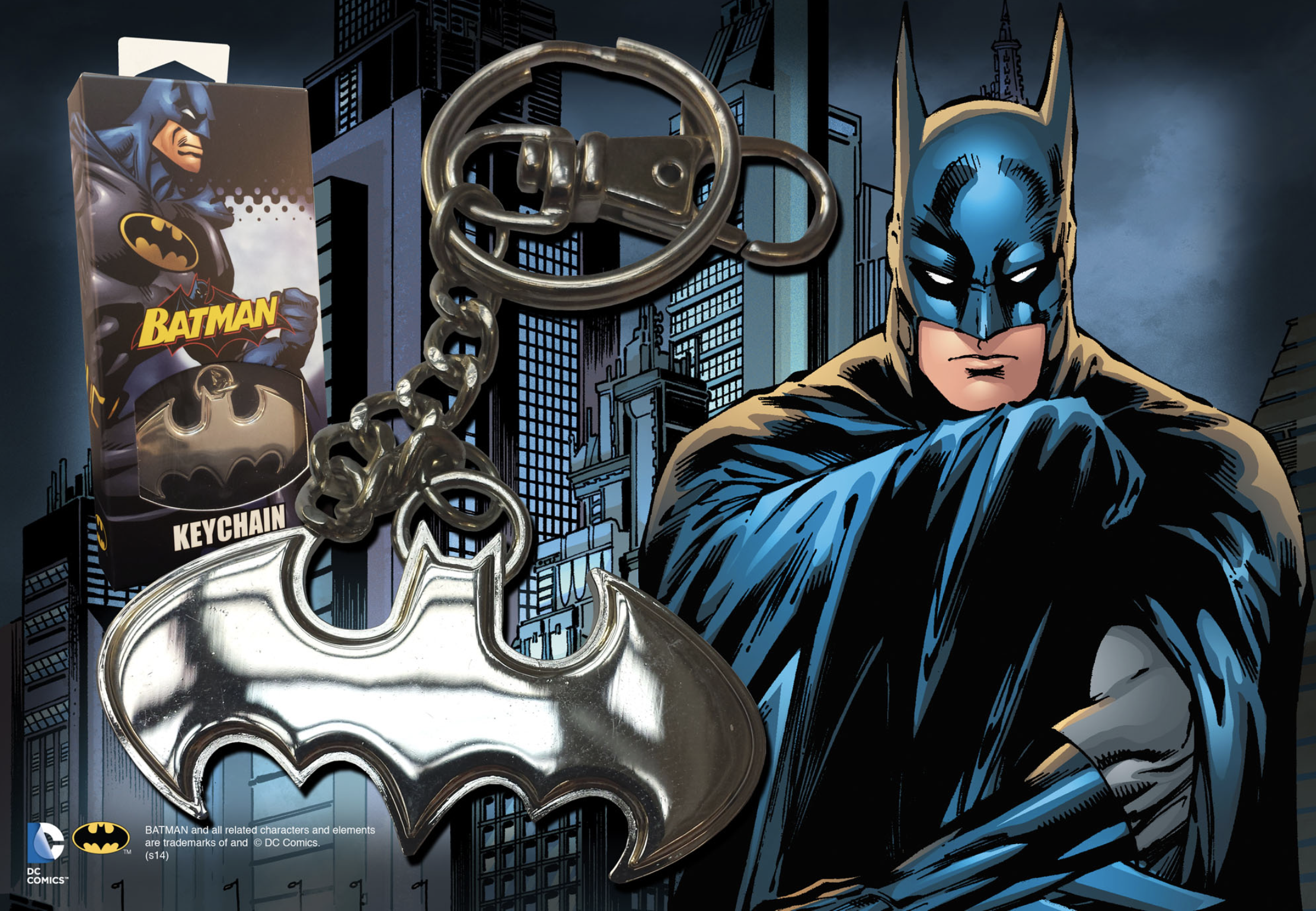 Batman Shaped Logo Keychain – Stainless Steel Batman Shaped Logo Keychain – Stainless Steel