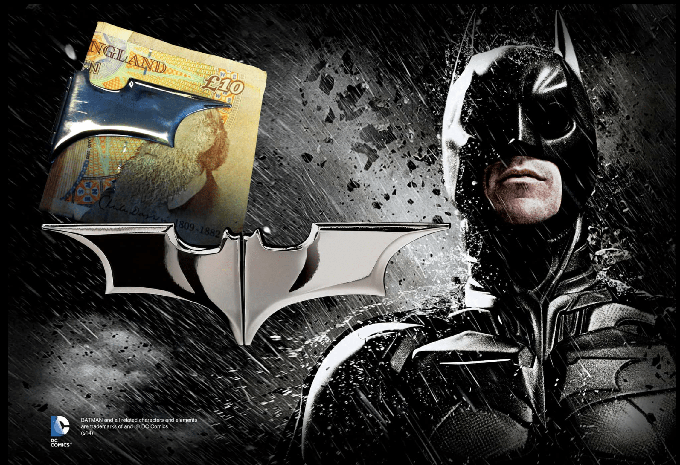 Batarang Money Clip - Dark Chrome Batarang Money Clip - Dark Chrome