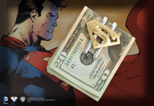 Superman Returns Shield Money Clip Gold Plated