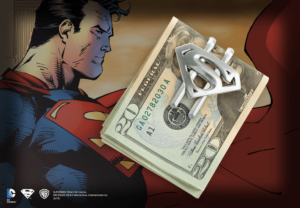Superman Returns Shield Money Clip Gun Metal