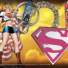 Supergirl Pink Logo Keychain