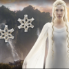 Galadriel Ring Earrings Sterling Silver