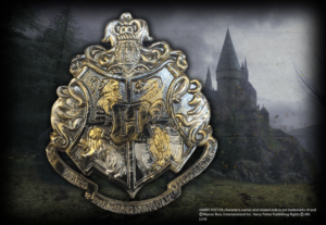 Hogwarts Crest Gun Metal Pin