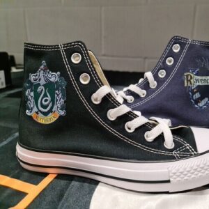 Harry Potter House Crest Converse - Slytherin