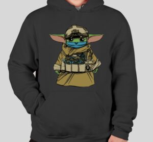 Tactical Baby Yoda with a Face Mask