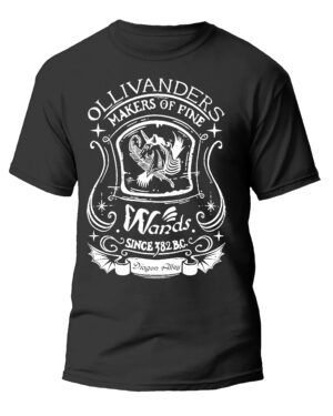 Harry Potter Themed Ollivanders Wand Shop 2 Black T-Shirt