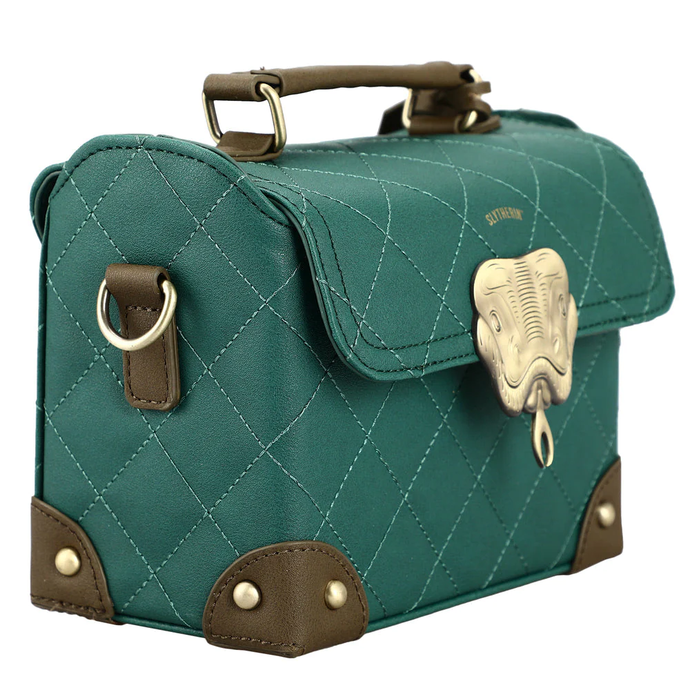 Harry-Potter-Slytherin-House-Mini-Trunk-Crossbody-Handbag Harry Potter Slytherin House Mini Trunk Crossbody Handbag