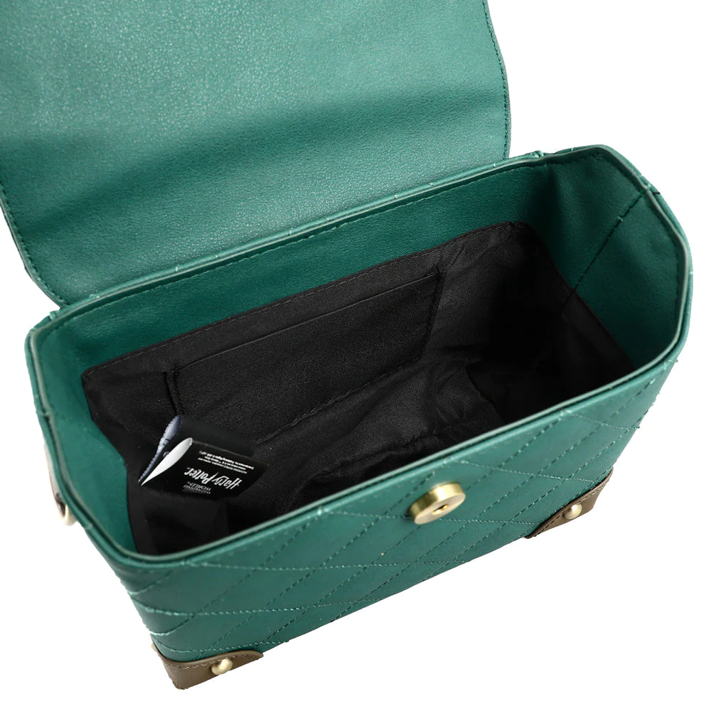 Harry-Potter-Slytherin-House-Mini-Trunk-Crossbody-Handbag Harry Potter Slytherin House Mini Trunk Crossbody Handbag