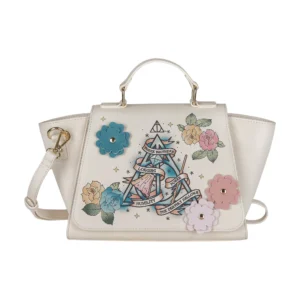 Harry Potter Deathly Hallows Floral Tattoo Handbag
