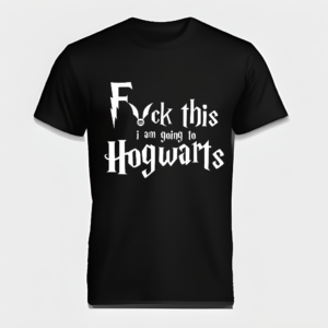 Harry Potter Themed I'm Going to Hogwarts Black T-Shirt