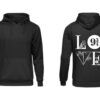 Harry Potter Themed LOVE Black Hoodie