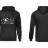 Harry Potter Themed LOVE Front Black Hoodie