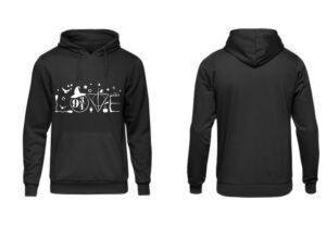 Harry Potter Themed LOVE Front Black Hoodie