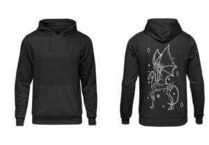 Harry Potter Themed Thestral Black Hoodie