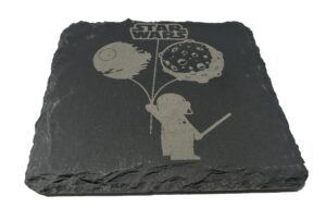 Star Wars Darth Vader Balloons Slate Coaster