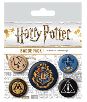 Harry Potter Core Hogwarts Badge Pack