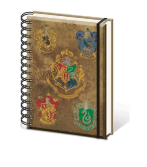 Harry Potter Crest A5 Wire Notebook