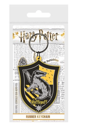 Harry Potter Hufflepuff Crest PVC Keyring