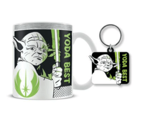 Star Wars Yoda Best Mug and Keyring Set