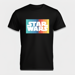 Rainbow Star Wars Themed T-Shirt