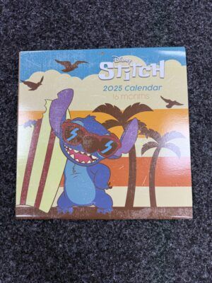 Disney Lilo and Stitch 2025 Square Wall Calendar