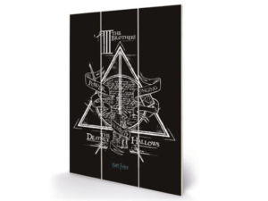 Harry Potter Deathly Hallows Micro Wood Panel Wall Art
