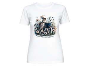 Reading is my Therapy Skeleton T-Shirt